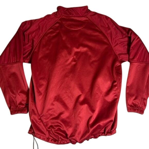 Vintage Nike Golf Pullover Mens Large Red 1/2 Zip Fleece Adjustable Country Club - Picture 6 of 7